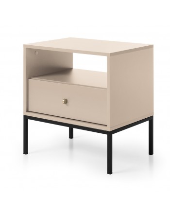 Beistelltisch Bett beige MONO