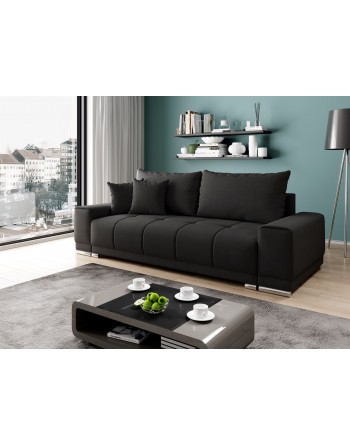 Schwarzes Sofa für das Wohnzimmer KEDI