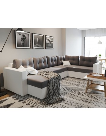 Ecksofa U-form RECHTS mit...
