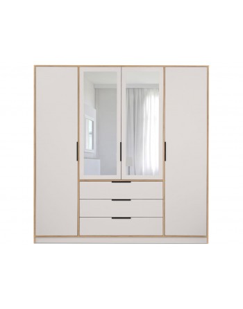 Viertüriger Kleiderschrank mit...
