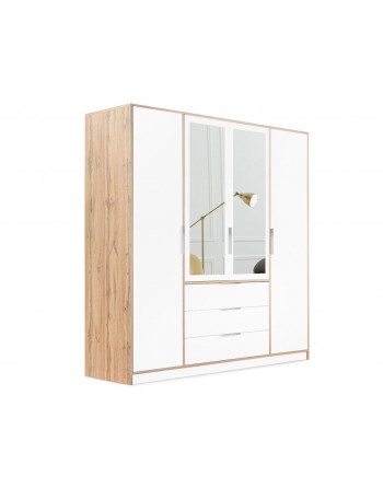 Viertüriger Kleiderschrank mit...