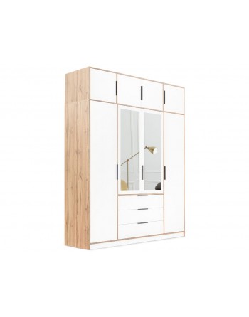 Viertüriger Kleiderschrank mit...