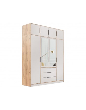 Viertüriger Kleiderschrank mit...