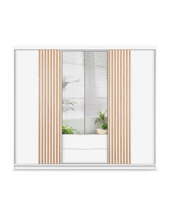 Schiebeschrank MALLORCA 250cm Weiß