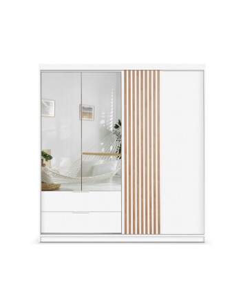 Schiebeschrank MALLORCA 204cm Weiß