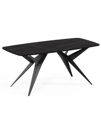 Ausziehtisch 160 cm ARDA schwarz
